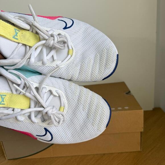 Nike Metcon 9 White/Royal Pink Men Running Sneakers - SZ Men 7.5- Women 9 - Picture 7 of 13